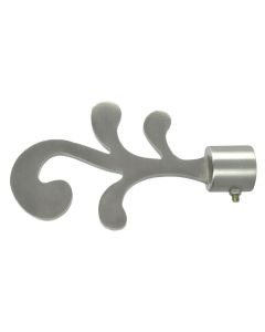 Curtain pole final, Size: D.16 mm, Color: Satin Nickel, Material: Metallic