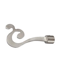 Curtain pole final, Size: D.16 mm, Color: Satin Nickel, Material: Metallic