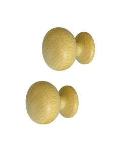 Curtain pole final, Size: D.20mm, Color: Cherry, Material: Wood