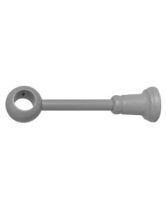Curtain pole final, Size: D.28mm x 9-18cm, Color: Light Grey, Material: Wood