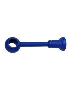 Curtain pole final, Size: D.28mm x 9-18cm, Color: Blue, Material: Wood