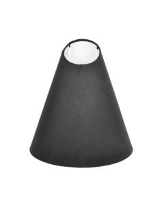 Table lighting shade black fabric.