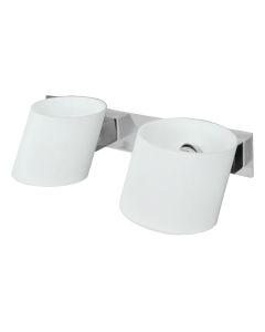 Wall lamp G9 2x40W 30x10x14cm /White glass