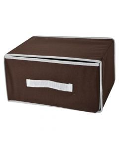 Organizer box, polyester, brown, 31x22xH18 cm
