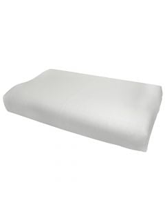 Pillow, CONTOUR, memory foam, white, 40x70xH10.5-12 cm