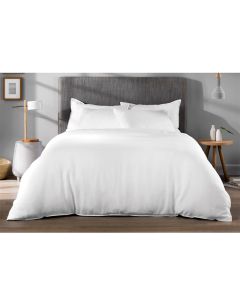 Double quilt cover, 100% cotton, white, 240x220 cm