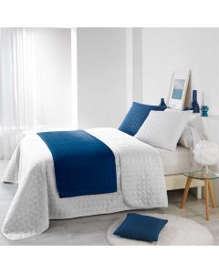 Bedspread, double, ERIKA, 100% polyester, white, 220x240 cm