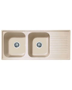 Lavapjatë graniti, Antlantic, 2+1, beige, 116x50x20 cm
