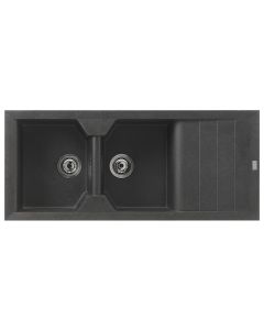 Lavapjatë, 2 gropa, majtas / djathtas, VICTORIA, gri, 116x50xH21 cm