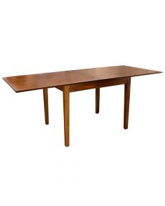 Dining table, extendable, wooden, walnut, 100-200x80xH78 cm