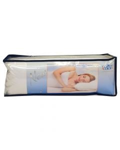 Sleep pillow, silicone filling, cotton cover, 50x80 cm, 850 gr