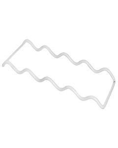 Bottle holder, Ola series, ldpe plastic coating, white, for 6 bottles, 12x23xH3 cm