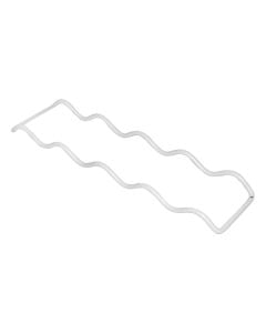 Bottle holder, Ola series, ldpe plastic coating, white, for 10 bottles, 8x33xH2 cm