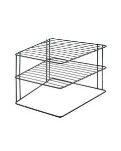 Raft mbajtës këndor, Palio Lava, veshje touch-therm, gri errët, 2-kate 25x25xH19 cm