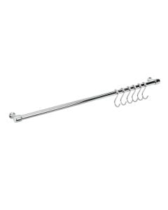 Tub mbajtës, Lonardo, çelik kromuar, argjendi, 6 varëse 58 cm