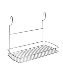 Raft mbajtës, Lonardo, çelik kromuar, argjendi, 2-kate 35x9xH38 cm