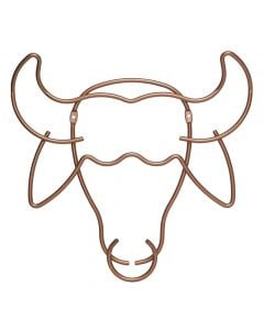Wall hanger, Safari, buffalo, polytherm® copper coating, reddish brown, 32x34 cm
