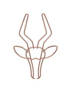 Wall hanger, Safari, antelope, polytherm® copper coating, reddish brown, 38x30 cm