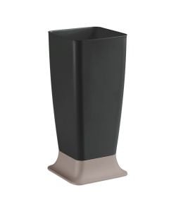 Umbrella stand, Zeus, plastic, light dove grey, 25.5x25.5xH55 cm