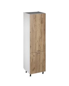 Base cabinet universal, melamine, golden oak60x57.8xH214 cm