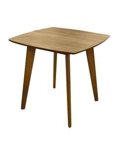 Tavolinë ngrënie, druri, kafe errët, 80x80xH75 cm