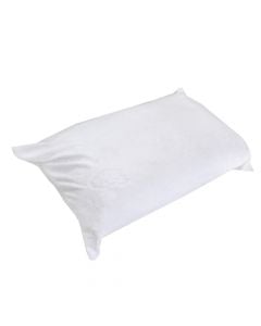 Pillow cover, set of 2 pcs, cotton, white, 50x80 cm