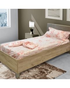 Çarçafë tek dhe këllëf jastëku, pambuk, shumëngjyrëshe, çarçafi: 160x230 cm (x2), këllëf jastëku:50x80 cm (x1)