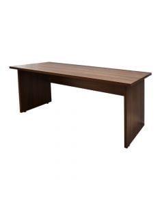 Office table, melamine frame, american walnut, 180x75xH75 cm