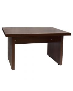 Coffe table, Basic, melamine frame, american walnut, 75x50xH42 cm