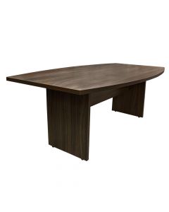 Tavolinë mbledhje, strukturë melamine, arrë, 210x110xH75 cm