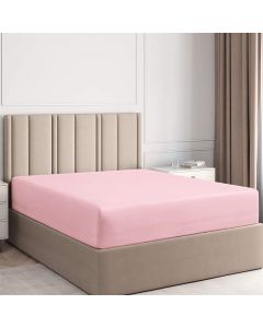 Çarçafë dysheku dopjo, Jolie, pambuk, rozë, 160x190 cm