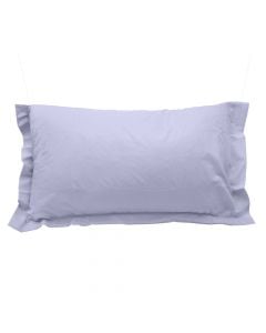 Pillow cases (x2), cotton, light violet, 50x80 cm