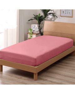 Çarçafë dysheku tek, Jolie, pambuk, rozë, 90x190 cm