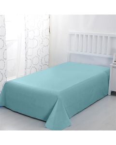 Straight single bed linen, Jolie, cotton, blue stone, 165x240 cm