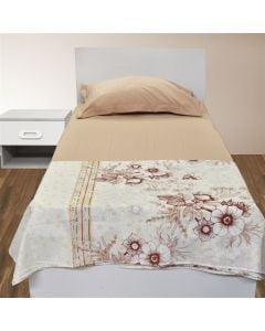 Çarçafë set HomeLife, tek, poliester dhe pambuk, shumëngjyrëshe, 165x240 cm; 90x190 cm+ 25 cm(me llastik); 50x80 cm (x1)