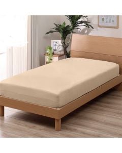 Single bed linen, Jolie, cotton, beige, 90x190 cm