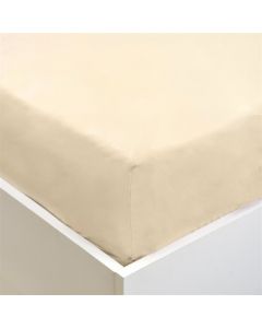 Çarçafë dysheku, dopjo, pambuk, bezhë, 160x190 cm