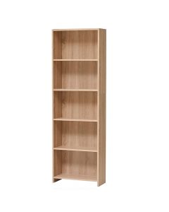 Book shelf, Buki, melamine, sonoma oak, 57x24.5xH175.5 cm