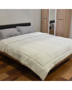 Quilt, double, cotton, white, 220x240 cm, 350 gr/m²