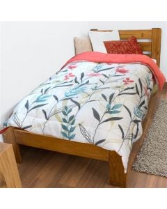 Quilt, single, cotton, flower design, 160x240 cm, 350 gr/m²