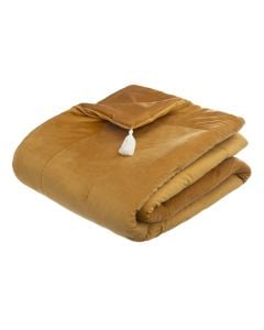 Bed runner, polyester, ocher, 180x80 cm