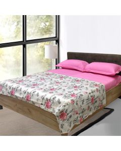Bedlinen set, double, Home Life, polyester and cotton, colorful, 240x240 cm; 160x190+25 cm(with elastic); 50x80 cm (x2)