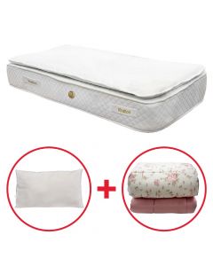 Buy single mattress (212191), get for free single quilt (212886) and pillow (211929)