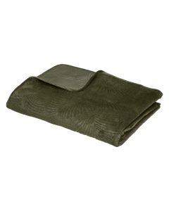 Bed cover, polyester, khaki green, 240x260 cm