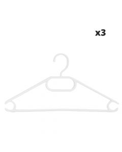 Cloth hanger, pp, white, 40 cm