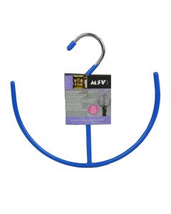 Belt hanger, plastic/steel, grey/brown, 22x21 cm