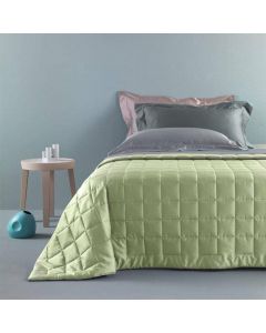 Quilt, single, cotton, green, 160x240 cm, 150 gr/m²