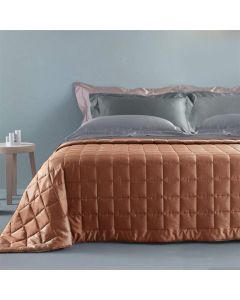 Quilt, double, cotton, orange, 220x240 cm, 150 gr/m²