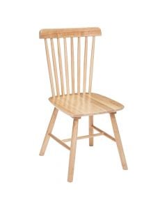 Dining chair, Isabel, wooden frame, beige, 46.5x52xH87 cm