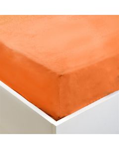 Bed linen, single, cotton, orange, 90x190 cm